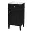 Meuble-lavabo autoportant de 18 po avec lavabo en céramique et porte à fermeture en douceur-1846354167