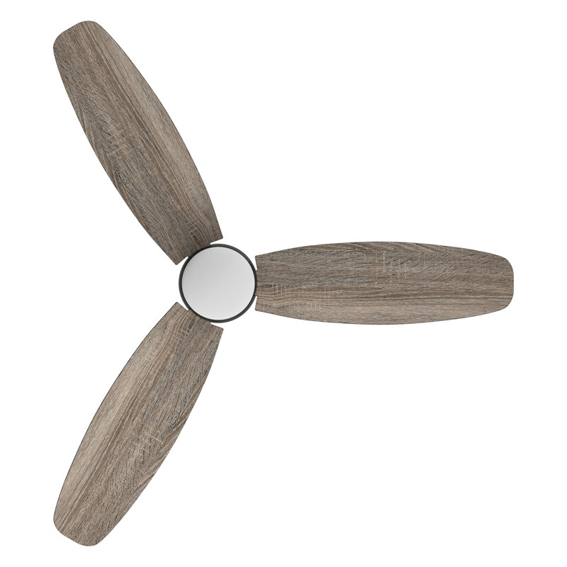 60'' Ceiling Fan with LED Lights, Black/Beige