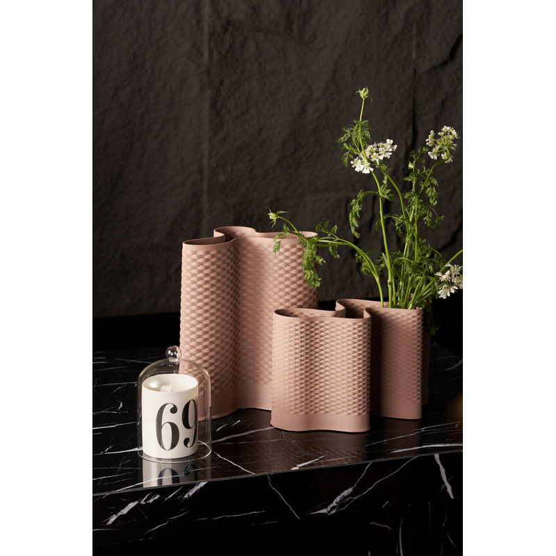 Vase en céramique 10 po, Beige, H 12 po x l 6 po x P 10 po