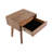 Ezechias 1-Drawer Acacia Nightstand
