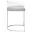 2 Grey Acrylic Back Dining Chairs - Elegant Design With And Legs Modern  2   Metal
