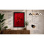 Single Crimson Bloom Botanical - Framed Print-2115690608-2115690606