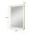 28 in.W x 36 in.H Wall Mounted Bathroom Rectangle Brushed Gold Framed LED Mirror With Anti-Fog, Memory Function-1536167641-1497124003