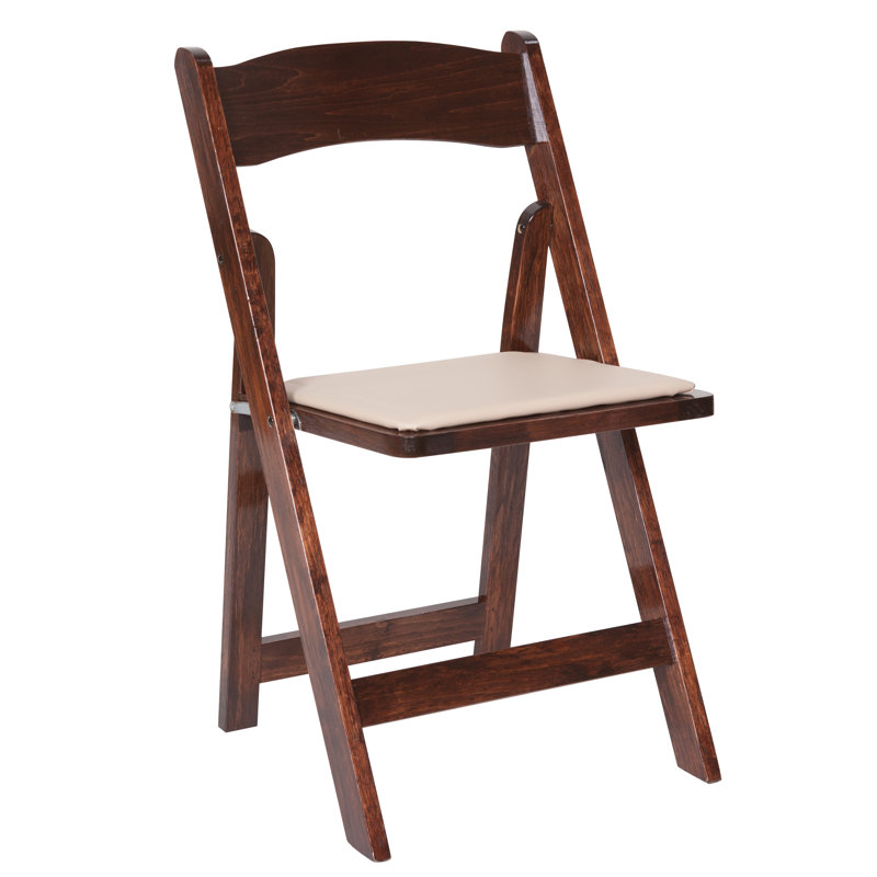 Chaise pliante rembourrée en vinyle Classic, Sorbier
