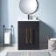 Ensemble de meuble-lavabo simple 24 po 2 portes-97417513