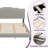 KING-Boucle Upholstered Solid Wood Bed Frame Soft Cloud Headboard Low Profile Bed Frame with RGB LED Lights（No Mattress Included）-119729695-119729697