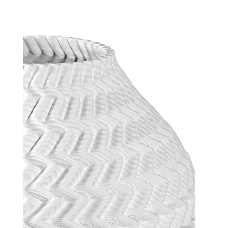 Plisse Medium Vase, 8.5" H x 9" W x 9" D