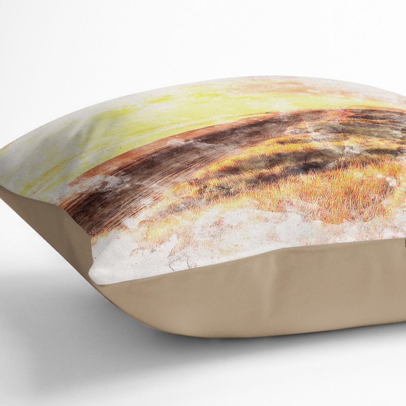 Square Cushion, 40cm H x 40cm W x 15cm D, Stone