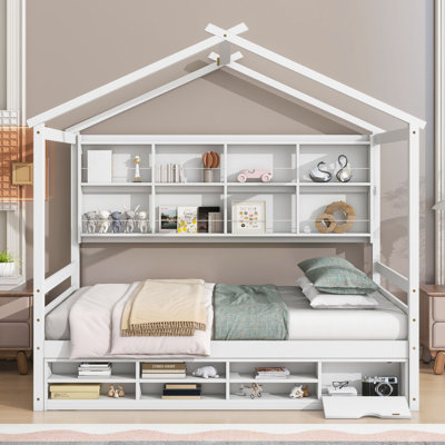 Lit plateforme avec rangement Addalina