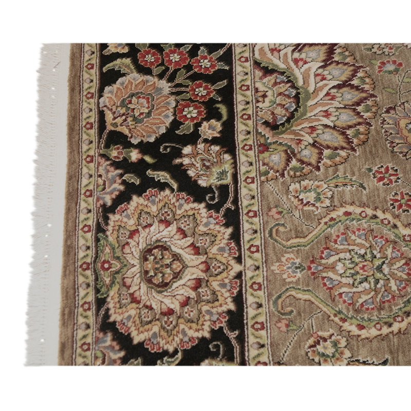 Tapis unique en laine noué à la main de haute qualité de 5 pi 9 po x 8 pi 9 po New Age