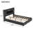 Upholstered Platform Bed with LED Headboard