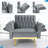 Siemon Velvet Accent Chair with Ottoman-956656807