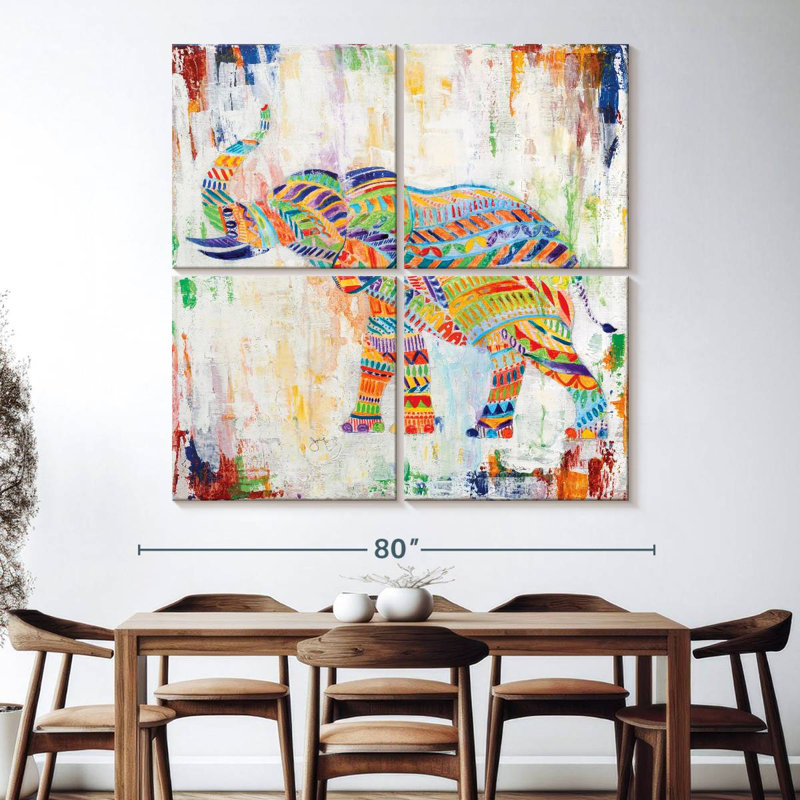 Brampt Magical Elephant, 74" H x 74" W