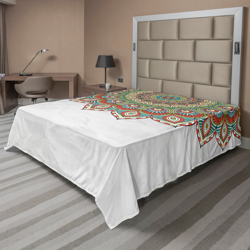 Multicolore drap plat Ambesonne, Drap plat de taille très grand