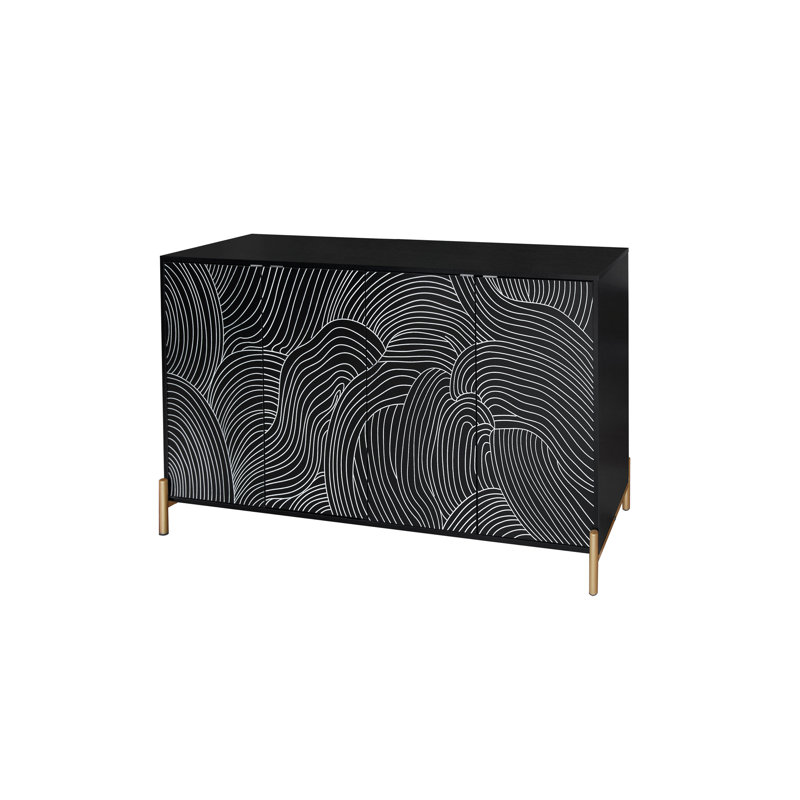Buffet polyvalent avec tablettes réglables pour plusieurs pièces