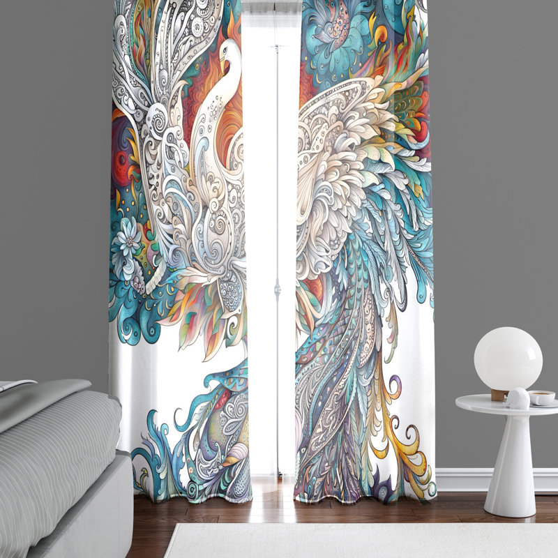 Ensemble de rideaux en polyester 2 pièces, L 40 po x L 52 po