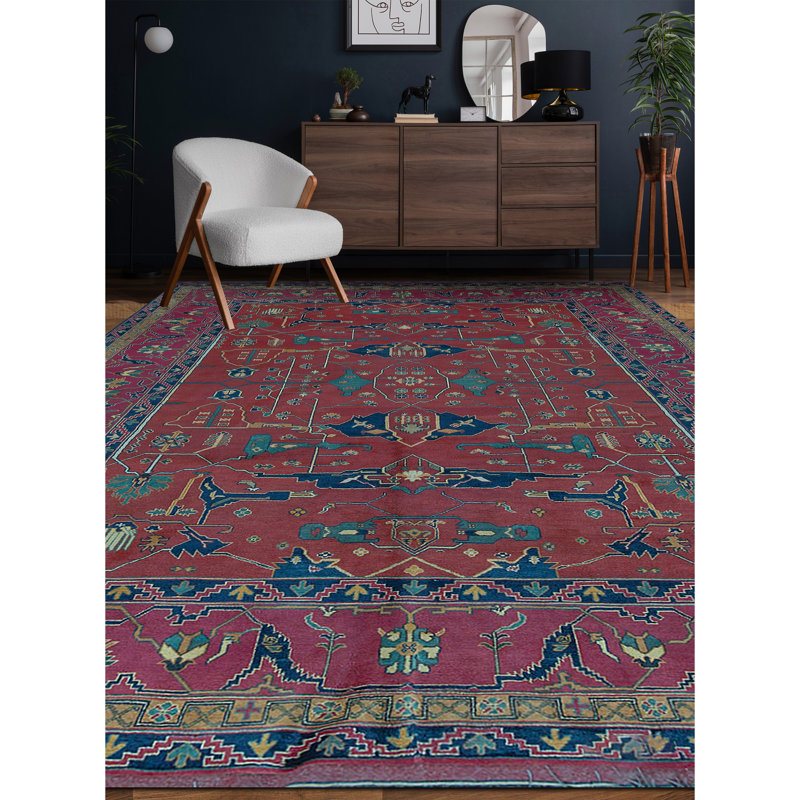 Afghan Wool Southwestern Area Rug