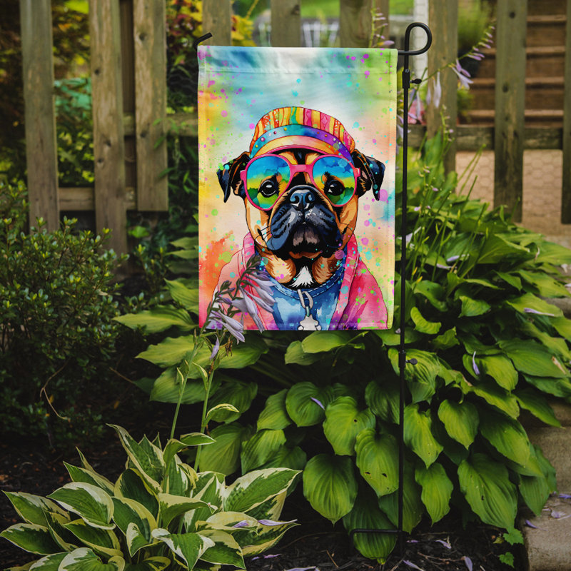 Drapeau de jardin Hippie Dawg, Carlin