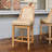Maven Lane Vienna Swivel Stool with Faux Leather Upholstery-92561094-92561093