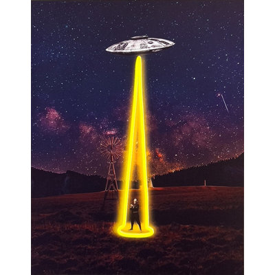 Small Wall Painting (LED Neon) - UFO