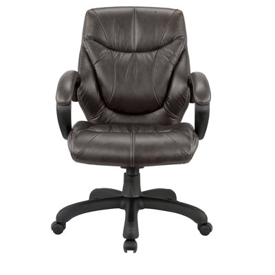 Fauteuil de direction en cuir véritable Tauber