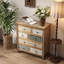 Commode décorative en bois 25,59 "avec 6 tiroirs Designer