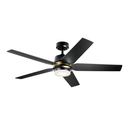 Ventilateur de plafond Kichler Maeve de 132 cm (52 ​​pouces) avec kit d'éclairage DEL et commande murale