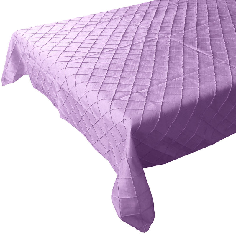 Pintuck Taffeta Tablecloth, 102" x 58", Lavender
