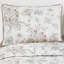 Ensemble de couvre-lit 10 pièces en microfibre à imprimé floral avec rideaux assortis au motif floral rétro neutre, grand-121892169