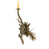 Rustic Lodge 1 - Light Candle Wall Light