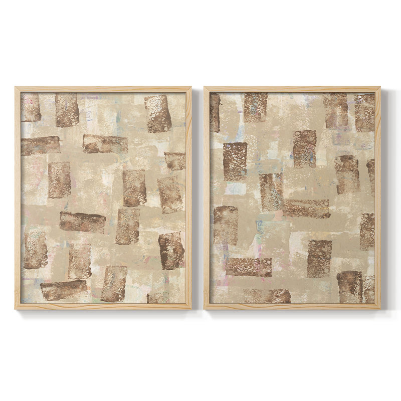 Impression encadrée H-Hues Hues - prêt à accrocher - aucun clou requis - aucun clou requis, Bois naturel, H 11 po x l 18 po