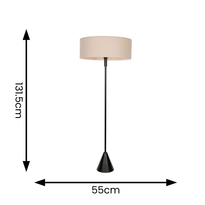 131.5cm Matte Traditional Floor Lamp