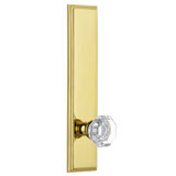 Grandeur Carré Tall Plate Passage with Chambord Crystal Door Knob