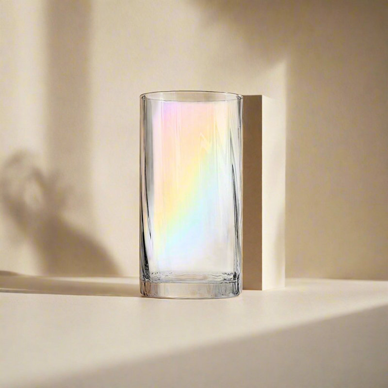 Elegant Iridescent 12 oz Highball Glassware Set of 4