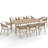 8 - Person Rectangular Outdoor Dining Set With Cushions-866689509-866689510