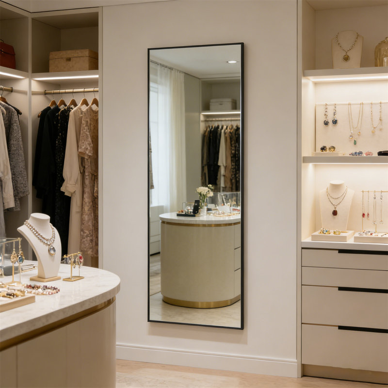 Miroir de plancher pleine longueur