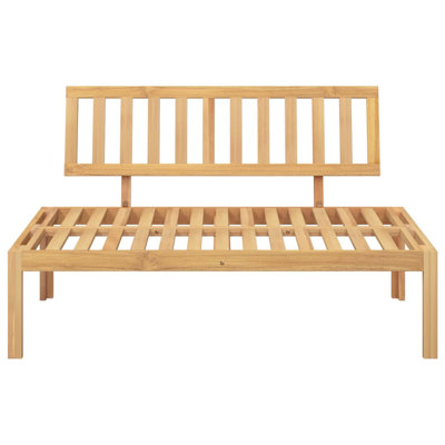 Arlmont & Co. Patio Pallet Middle Sofa Solid Wood Acacia by Arlmont & Co.