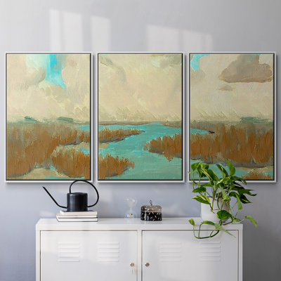 «Fripp Island Water I», toile encadrée à pièces multiples