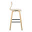 Contemporary Fixed-Height Barstool