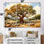 Tree Oaks Simplicity - ensemble de reproduction d'art mural chêne-107762448-107762451