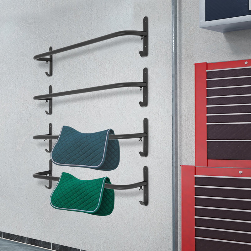 Wall Mounted 4 Saddle Blanket Racks