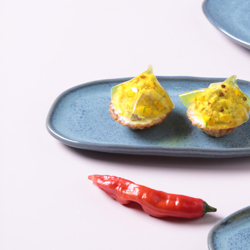 Ensemble de 4 assiettes en grès Pistache, Brise