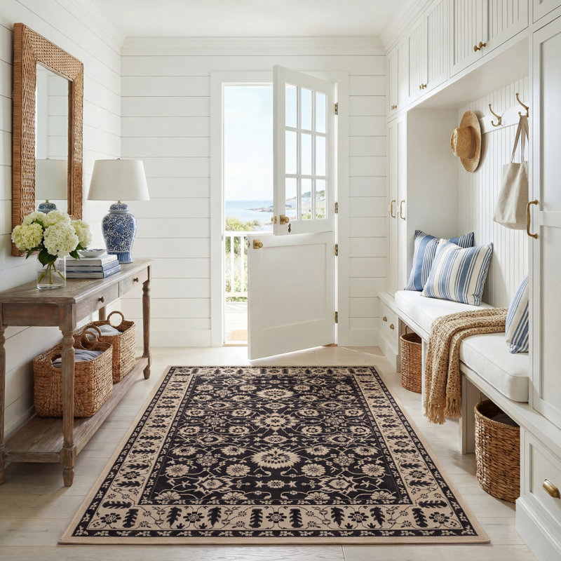 Rhoswen Performance Oriental Rug, Rectangle 5'3" x 7'7"