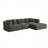 122'' Velvet Sofa With Ottoman-1273471403