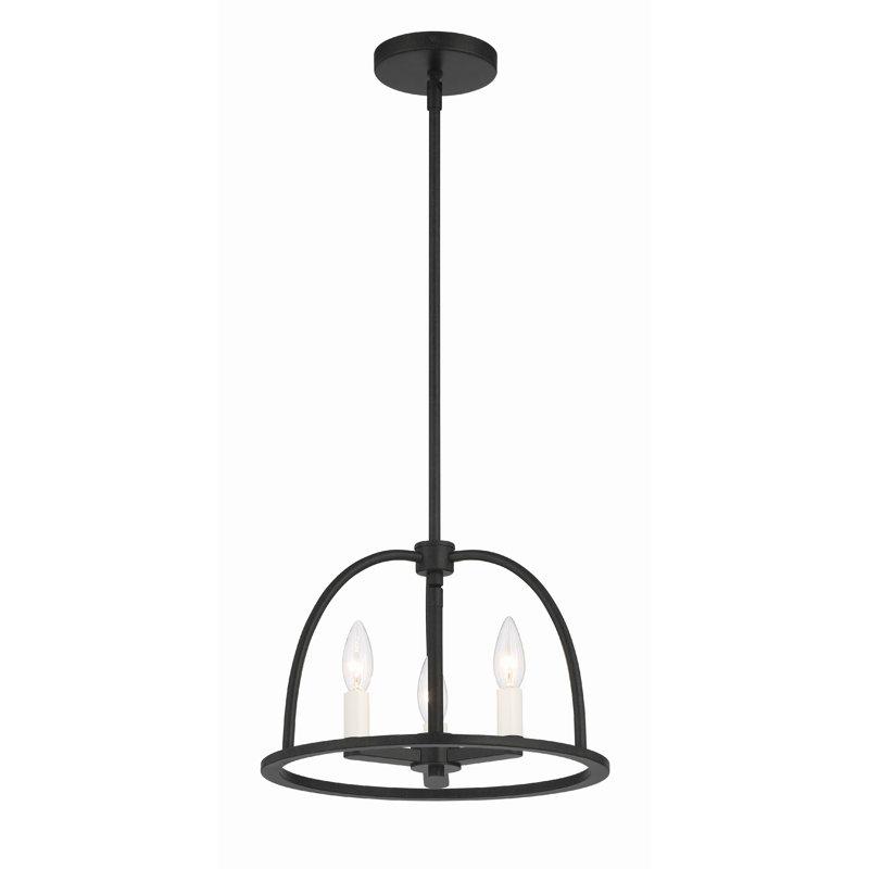 Addis 3-Light Chandelier, Noir