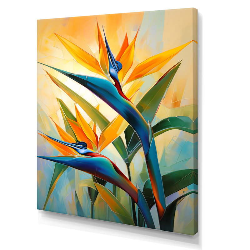 Décoration murale profil paradisiaque II - oiseaux du paradis, H 20 po x l 12 po x P 1 po