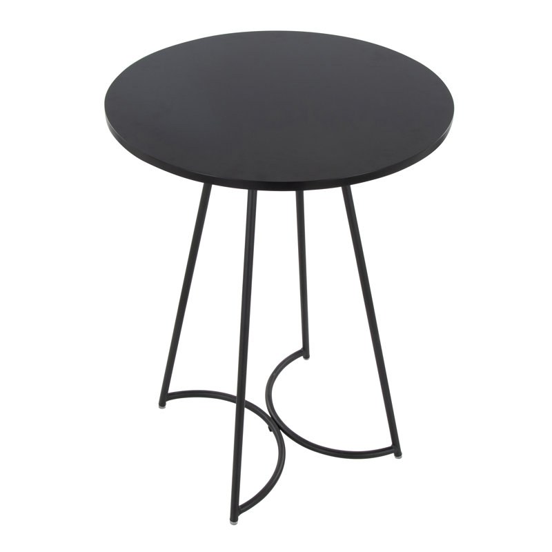 Table de comptoir Ramaj, Noir, noir, noir, noir, Noir, noir, noir, noir