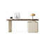 Bureau rectangulaire en bois manufacturé blanc et brun noisette-734585096-734585100