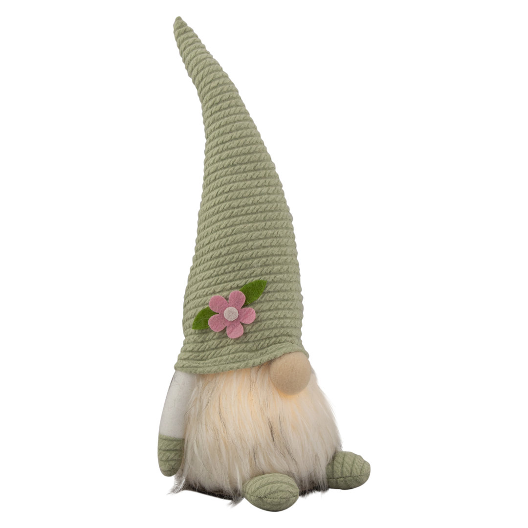 12.25" Spring Gnome with Flower Hat Northlight Seasonal 