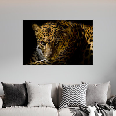 Wild Animal Leopard Art Canvas Perfect for Home Decor and as a Bridesmaid Gift with Frame and Loft Wall Decor Feature